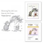 Spellbinders / House Mouse Cling Stamp Set - Flower Shower [RSC-023]