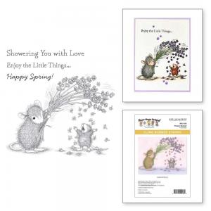 Spellbinders / House Mouse Cling Stamp Set - Flower Shower [RSC-023]