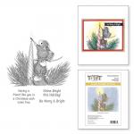 Spellbinders / House Mouse Cling Stamp Set - Holiday Glow [RSC-036]