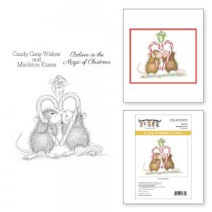 Spellbinders / House Mouse Cling Stamp Set - Mistletoe Kiss [RSC-017]