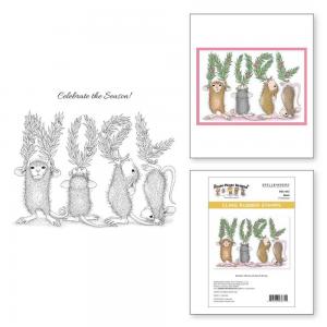 Spellbinders / House Mouse Cling Stamp Set - Noel [RSC-013]