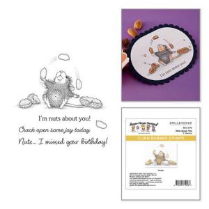 Spellbinders / House Mouse Cling Stamp Set - Nuts About You [RSC-070]
