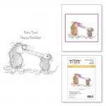 Spellbinders / House Mouse Cling Stamp Set - Party Time! [RSC-009]