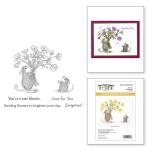 Spellbinders / House Mouse Cling Stamp Set - Rare Bloom [RSC-054]