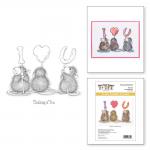 Spellbinders / House Mouse Cling Stamp Set - We Heart You [RSC-021]