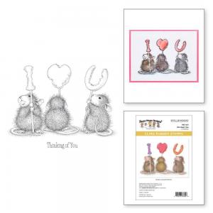 Spellbinders / House Mouse Cling Stamp Set - We Heart You [RSC-021]