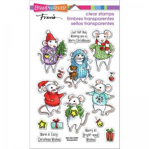 Stampendous Clear Stamp Set - Felt Mice [SSC1362]