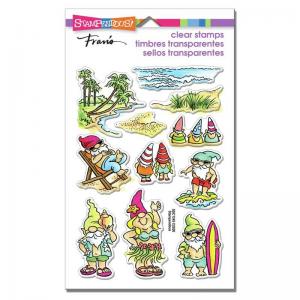 Stampendous Clear Stamp Set - Gnome Beach [SSC1345]