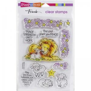 Stampendous Clear Stamp Set - Lion Lamb Frame [SSC1414]