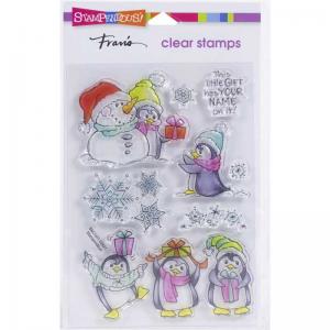 Stampendous Clear Stamp Set - Penguin Gift [SSC1411]