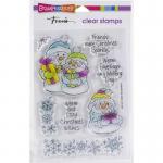 Stampendous Clear Stamp Set - Snow Time Frame [SSC1407]