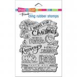 Stampendous Cling Rubber Stamps - All For Christmas [CRR330]