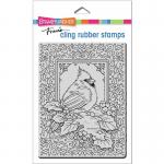 Stampendous Cling Stamp - Cardinal Frame [CRR340]