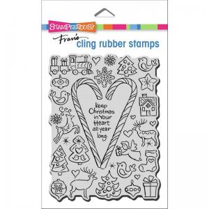 Stampendous Cling Rubber Stamps - Christmas Candy [CRR329]