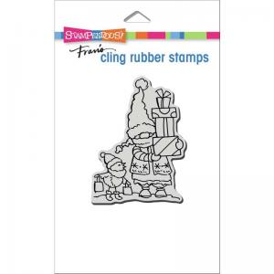 Stampendous Cling Rubber Stamps - Gnome Shoppers [CRP363]