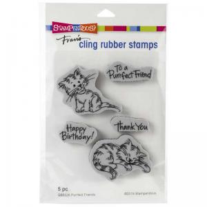 Stampendous Cling Rubber Stamps - Purrfect Friends [QS5026]