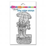 Stampendous Cling Stamp - Tulip Wellies [CSM102]