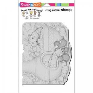Stampendous House Mouse Cling Stamp - Chiminea Roast [HMCR151]