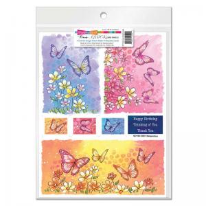 Stampendous Quick Card Panels - Butterfly Bright [QC110AB]