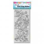Stampendous Slim Cling Rubber Stamp - Pomegranate Birds [CSL29]
