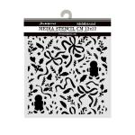 Stamperia 2026 Classic Christmas Collection - Media Stencil - Ribbons & Gingerbread [KSTDS74]