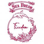 Stamperia 8" x 12" Stencil - Sea Dream - Freedom [KSG462]