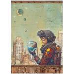 Stamperia A New Beginning Collection - A4 Rice Paper - Save The Planet [DFSA41108]