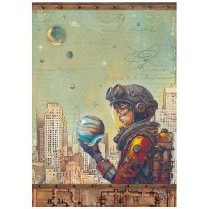 Stamperia A New Beginning Collection - A4 Rice Paper - Save The Planet [DFSA41108]