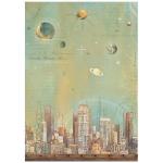 Stamperia A New Beginning Collection - A4 Rice Paper - Skyline [DFSA41109]