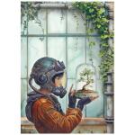 Stamperia A New Beginning Collection - A4 Rice Paper - Terrarium [DFSA41106]