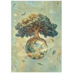 Stamperia A New Beginning Collection - A4 Rice Paper - The World Tree [DFSA41110]