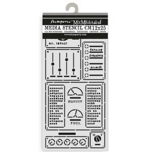 Stamperia A New Beginning Collection - Media Stencil - Control Panel [KSTDL155]