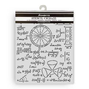 Stamperia A New Beginning Collection - Media Stencil - Formulas [KSTD201]