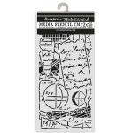 Stamperia A New Beginning Collection - Media Stencil - Notes [KSTDL154]