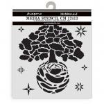 Stamperia A New Beginning Collection - Media Stencil - The World Tree [KSTDS72]