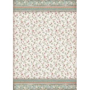 Stamperia A3 Rice Paper - Texture Buds [DFSA3041]