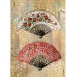 Stamperia A4 Rice Paper - Andalusia - Abanicos [DFSA4632] - ON SALE!
