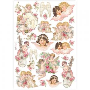 Stamperia A4 Rice Paper - Angels [DFSA4925]