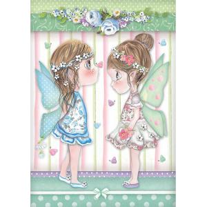 Stamperia A4 Rice Paper - Fairy With Butterflies [DFSA4413]