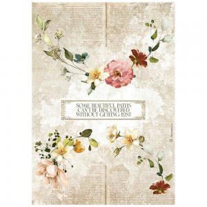 Stamperia A4 Rice Paper - Garden Of Promises [DFSA4690]
