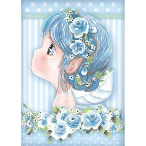 Stamperia A4 Rice Paper - Light Blue Fairy [DFSA4409]