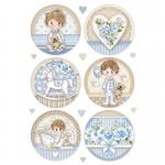 Stamperia A4 Rice Paper - Little Boy Round [DFSA4453]