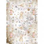 Stamperia A4 Rice Paper - Romantic - Threads Embellishment [DFSA4566]