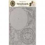 Stamperia Alice Collection Greyboard - Clock [KLSPDA440]