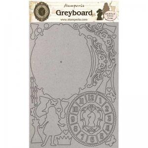 Stamperia Alice Collection Greyboard - Clock [KLSPDA440]