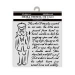 Stamperia Alice In Christmas Collection - Media Stencil - Soldiers [KSTDS58]