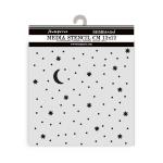 Stamperia Alice In Christmas Collection - Media Stencil - Stars & Moon [KSTDS57]