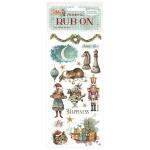 Stamperia Alice In Christmas Collection - Rub On - Happiness [DFLRB182]