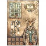 Stamperia Alterego Collection - A4 Rice Paper - Deer [DFSA4958]