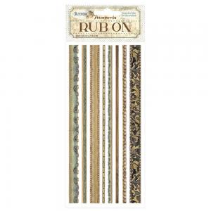 Stamperia Alterego Collection - Rub On - Stripes [DFLRB121]